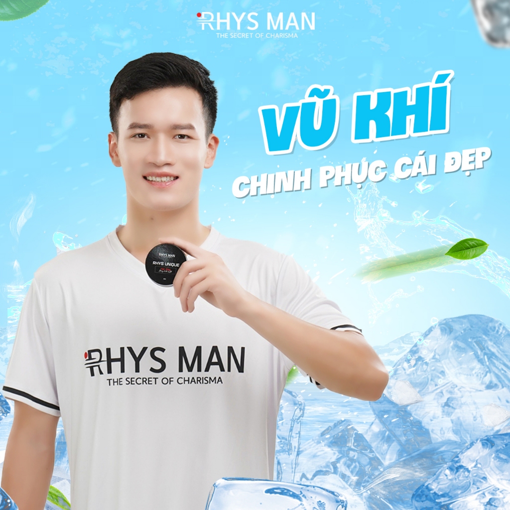 Bộ quà tặng Sữa tắm gội nam 3 in 1 hương nước hoa 350ml & Sáp vuốt tóc giữ nếp tốt tạo kiểu tự nhiên 80g RHYS MAN