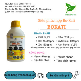 PHÂN BÓN NUÔI TRÁI SIÊU ĐẶC BIỆT BOKATI Siêu phức hợp Bo - Kali