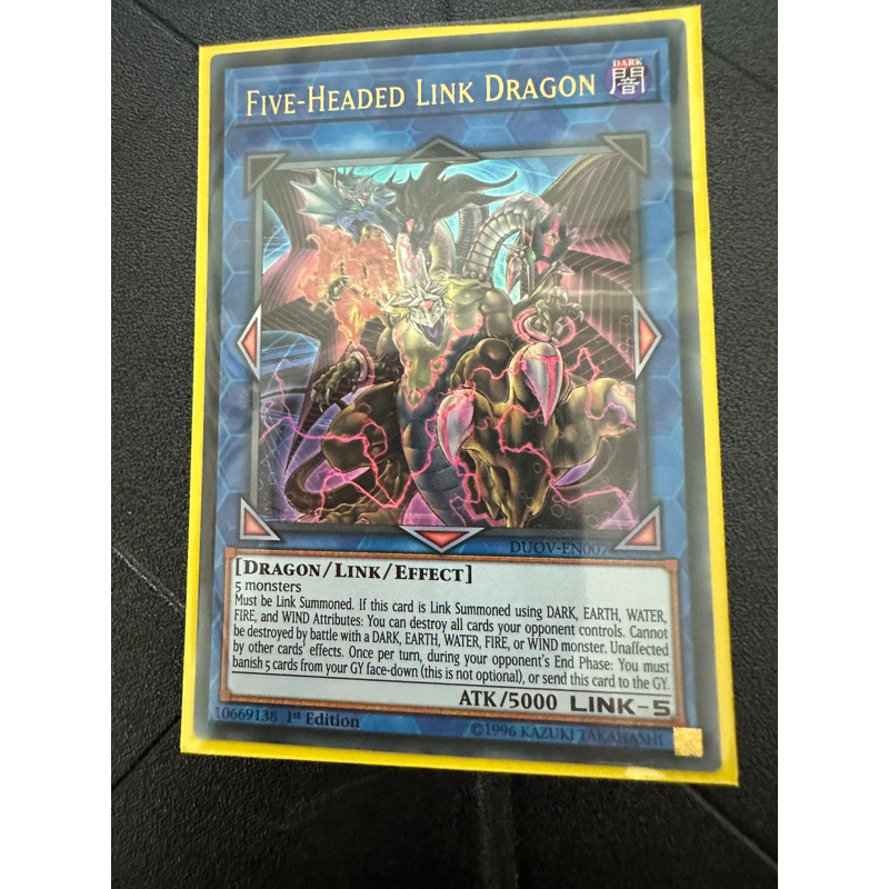 Thẻ bài Yugioh Five-Headed Link Dragon DUOV-EN007