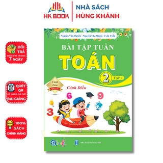 Sách - Bài tập tuần TOÁN Lớp 2 - Tập 1 - Cánh Diều -QC 203