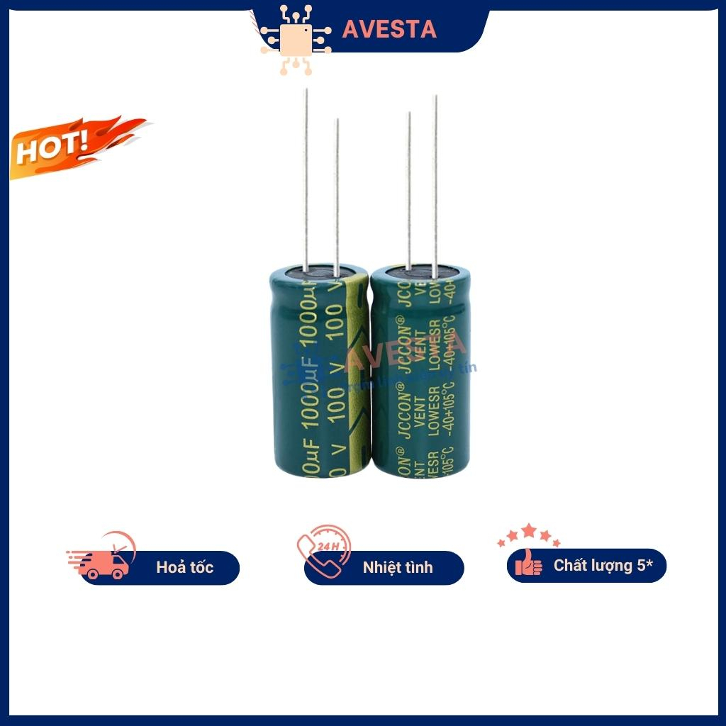 Tụ phân cực , tụ hóa 100V 1000uF đảm bảo chất lượng avesta