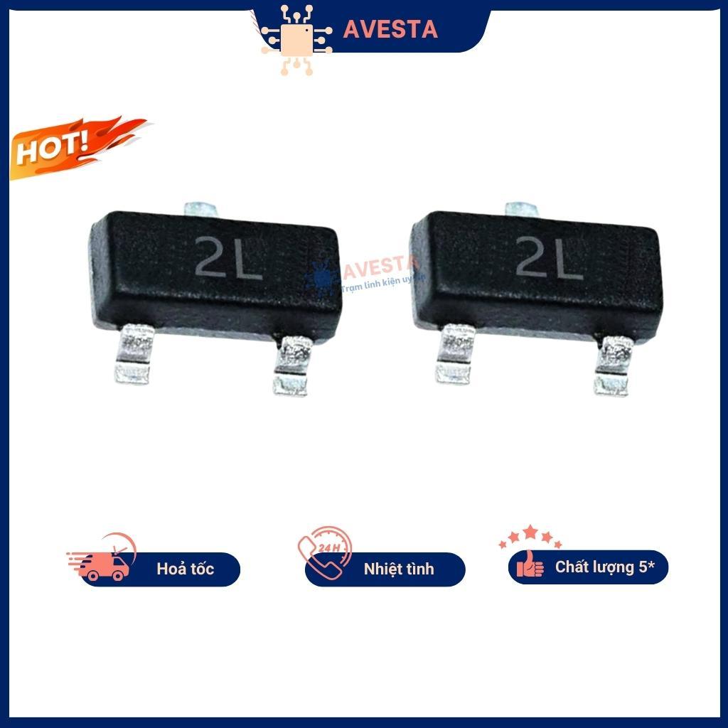 Transistor 2N5401 MMBT5401 0.3A 150V túi 10 con Avesta