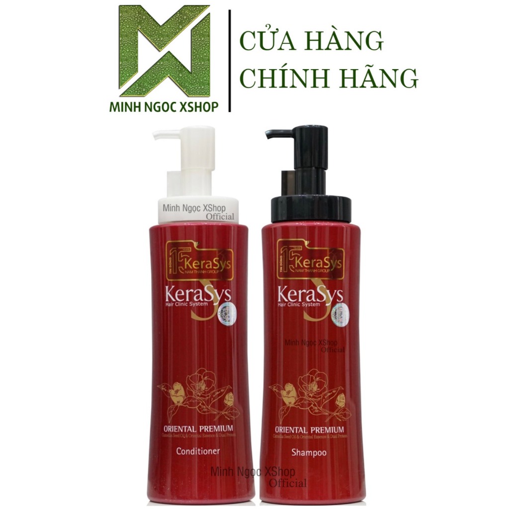 Dầu gội xả thảo dược chống rụng, kích mọc tóc Kerasys Oriental Premium 600ML