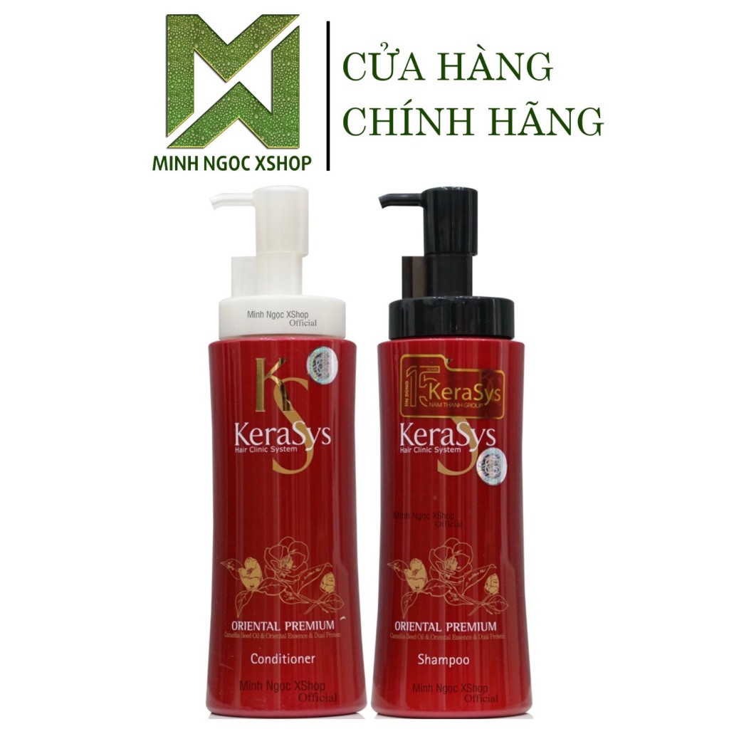 Dầu gội xả thảo dược chống rụng, kích mọc tóc Kerasys Oriental Premium 470ML