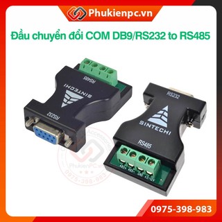 Bộ chuyển đổi 2 chiều COM DB9 RS232 sang RS485 Sintechi. Cho máy tính, thiết bị điện tử công nghiệp, máy lập trình, y tế