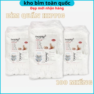 Bỉm hipgig 100 miếng, tã quần hipgig 100 miếng đủ size m/l/xl/xxl/xxxl
