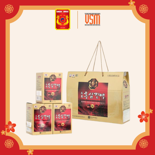 Nước Chiết Xuất Hồng Sâm Hàn Quốc 6 Năm Tuổi - Ginseng House Hộp 30 gói