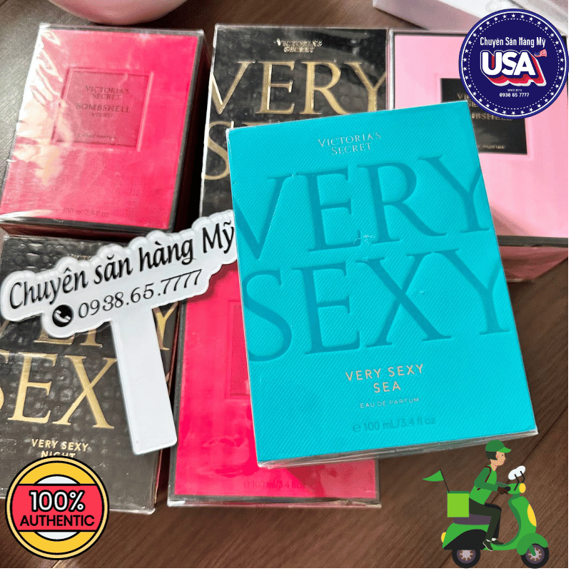 Nước hoa nữ Victoria's Secret Very Sexy-Boomshell hồng- đỏ  -Very Sexy Night- Very Sexy Sea