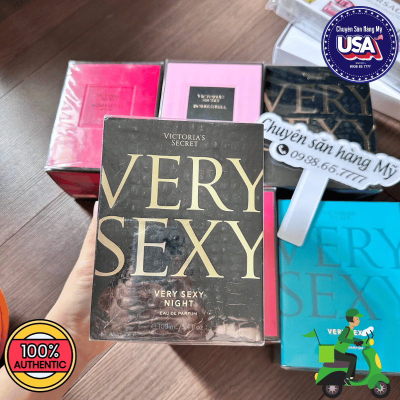 Nước hoa nữ Victoria's Secret Very Sexy-Boomshell hồng- đỏ  -Very Sexy Night- Very Sexy Sea