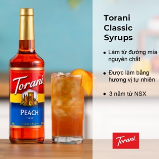 Torani Classic Siro Đào Đỏ Nguyên Liệu Pha Chế Trà Sữa