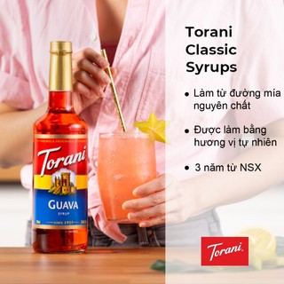 Siro pha chế vị ổi torani classic guava syrup 750ml mỹ