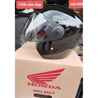Nón mũ bảo hiểm Honda 3/4 siêu phẩm .nón đẹp không trầy xước.