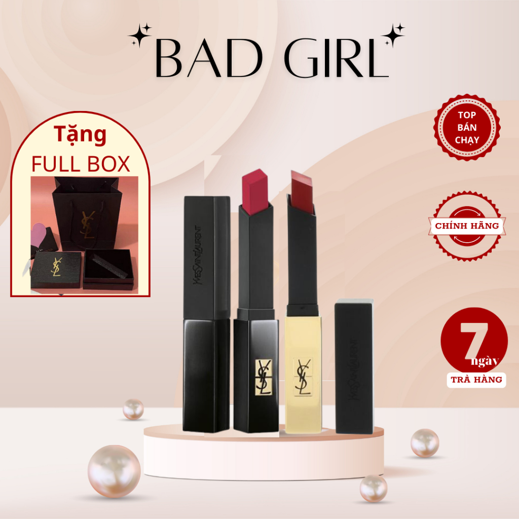 Son Yves Saint Laurent YSL Rouge Pur Couture The Slim chính hãng Bad Girl Official