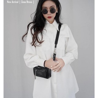 VÁY SƠ MI TRẮNG DÀI TAY CHO NỮ M965629523
