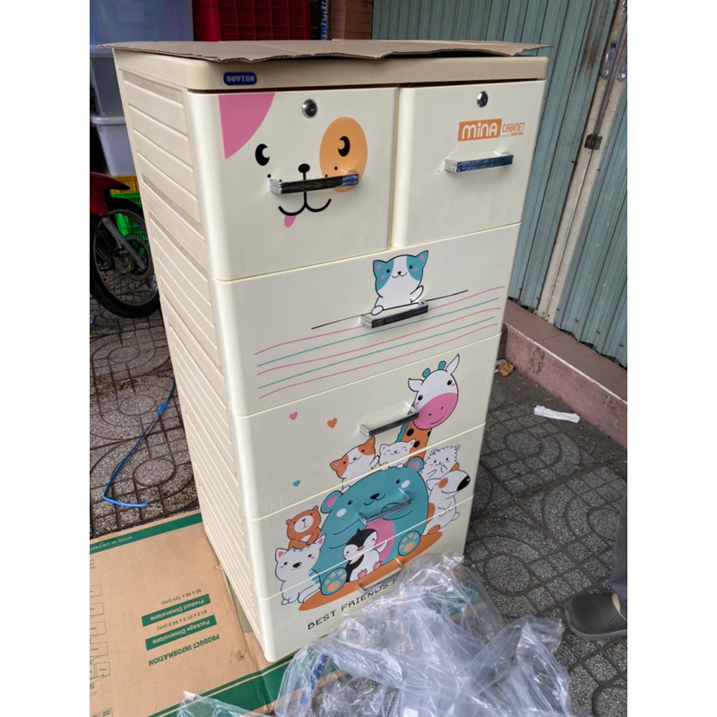 tủ nhựa mina 5 ngăn ,tủ nhựa duy Tân 5 ngăn ,tủ nhựa duy Tân