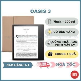 Máy đọc sách Kindle Oasis 3 (thế hệ 10) - có WARMLIGTH điều chỉnh tông màu ấm - Kindle Oasis 2019
