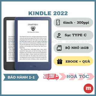 Máy đọc sách New Kindle 2022 | Thế hệ 11) | 300ppi | Type C | 16GB | BLACK/DENIM