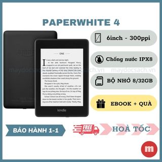 Máy đọc sách Kindle Paperwhite 4 (thế hệ 10), hỗ trợ CHỐNG NƯỚC IPX8 - Kindle Paperwhite 2018