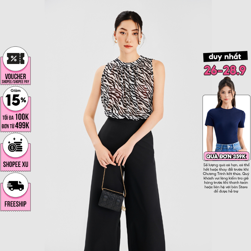 Áo Form Rộng MARC FASHION Sát Nách Cổ Tròn Hoạ Tiết Zebra - CBQH100723