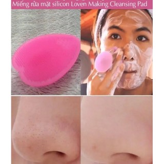 Miếng Rửa Mặt Silicon Loven Make Cleansing Pad Nhật Bản