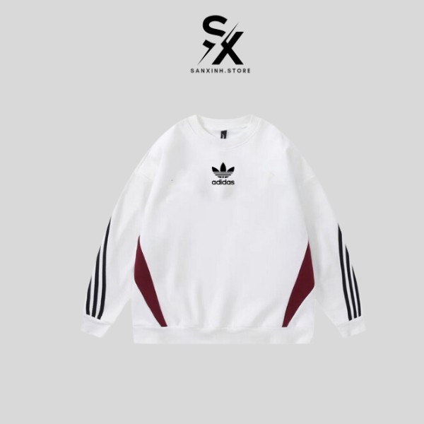 Áo Sweater Adidas chính hãng khoác nỉ tay dài unisex nam nữ , áo swt adidas form rộng cá tính cao cấp Sanxinh2300