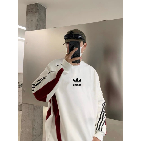 Áo Sweater Adidas chính hãng khoác nỉ tay dài unisex nam nữ , áo swt adidas form rộng cá tính cao cấp Sanxinh2300