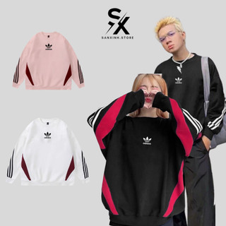 Áo Sweater Adidas chính hãng khoác nỉ tay dài unisex nam nữ , áo swt adidas form rộng cá tính cao cấp Sanxinh2300