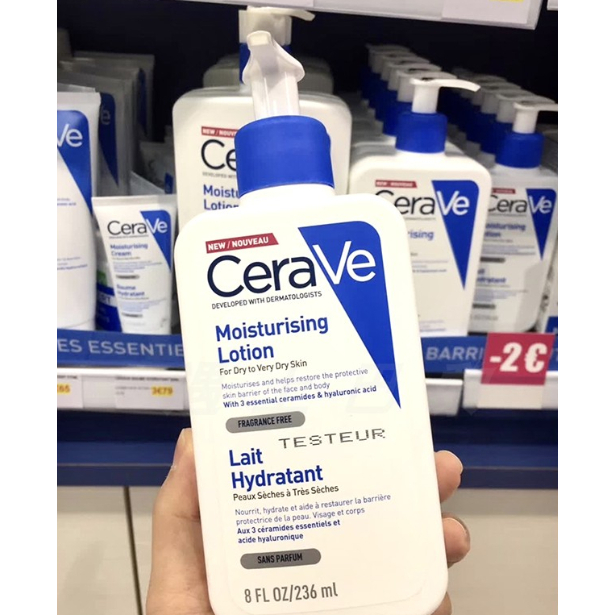 Sữa rửa mặt Cerave Foaming Cleanser, CeraVe Hydrating Cleanser, SA Cleanser cho mọi loại da 88ml, 2