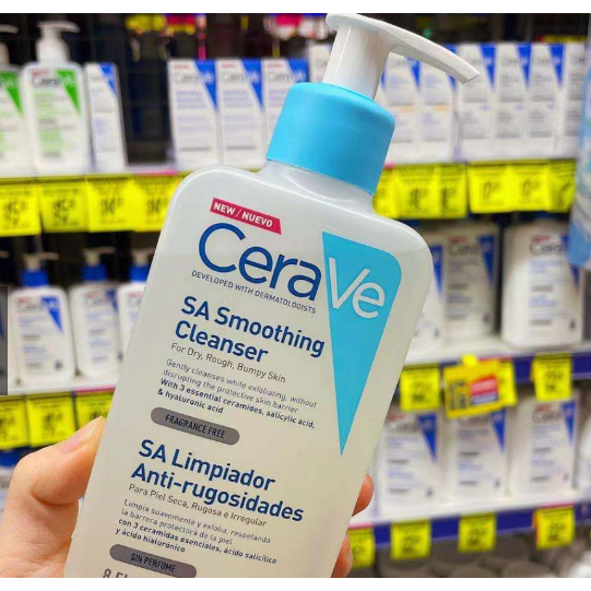 Sữa rửa mặt Cerave Foaming Cleanser, CeraVe Hydrating Cleanser, SA Cleanser cho mọi loại da 88ml, 2