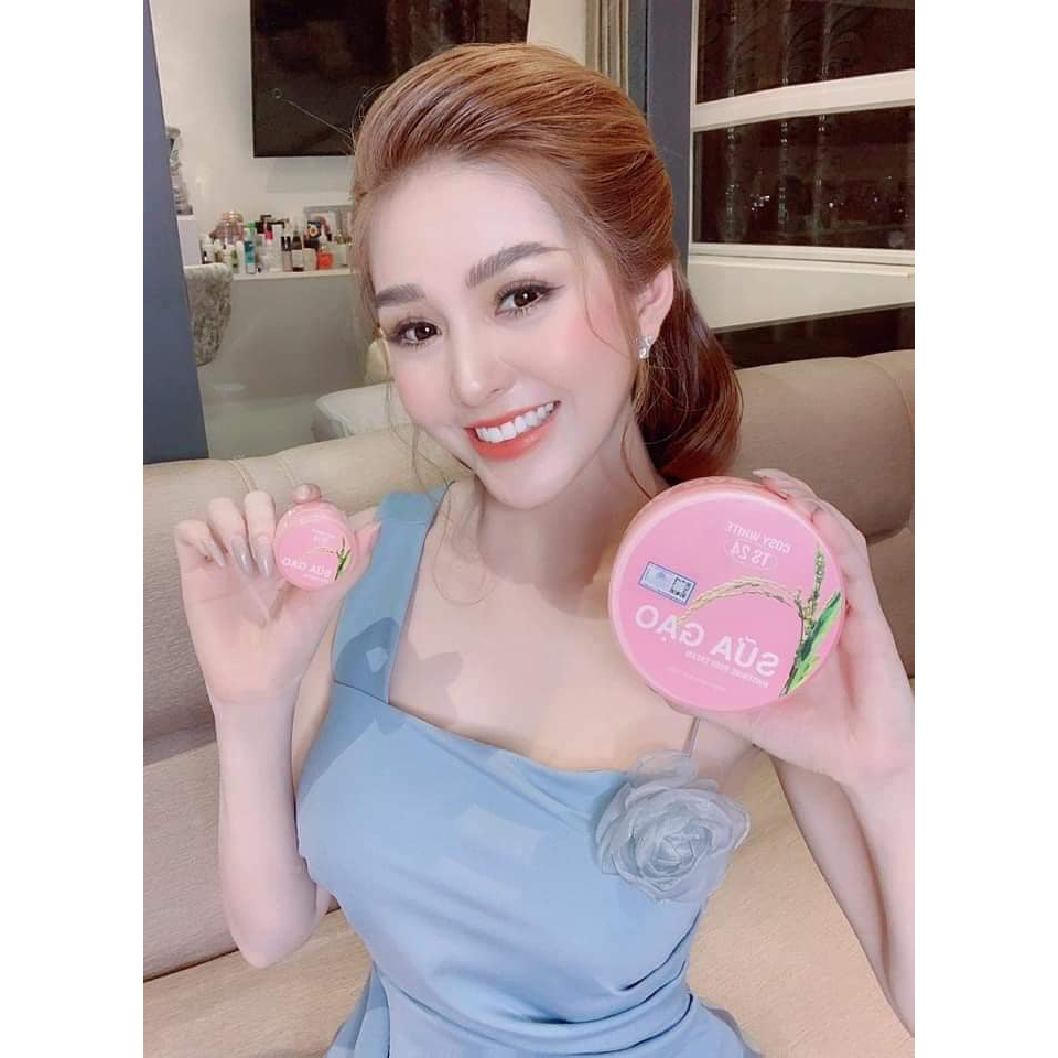 Kem body sữa gạo tặng kèm kích trắng COSY WHITE 250g trắng da chống nắng hàng chính hãng