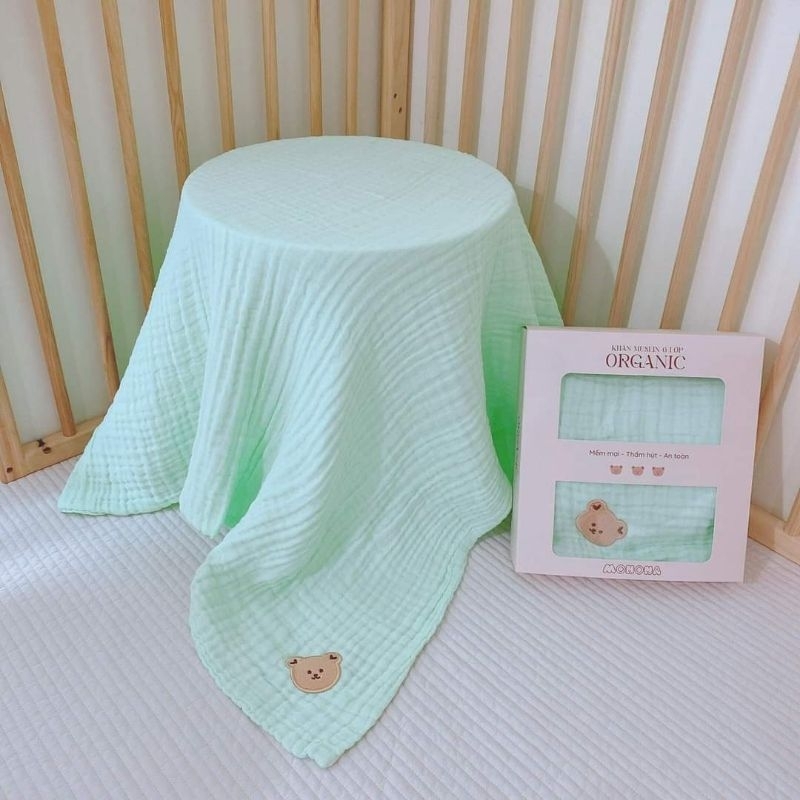 Khăn xô Muslin Monona cao cấp 6 lớp kích thước 100x110cm mã MNN038