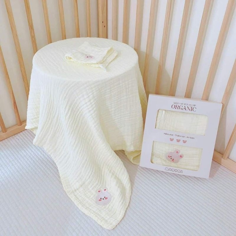Khăn xô Muslin Monona cao cấp 6 lớp kích thước 100x110cm mã MNN038