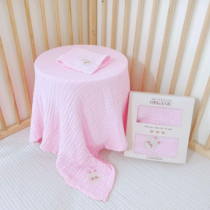 Khăn xô Muslin Monona cao cấp 6 lớp kích thước 100x110cm mã MNN038