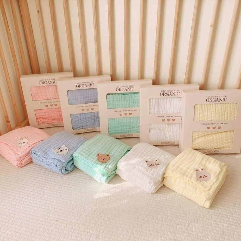 Khăn xô Muslin Monona cao cấp 6 lớp kích thước 100x110cm mã MNN038