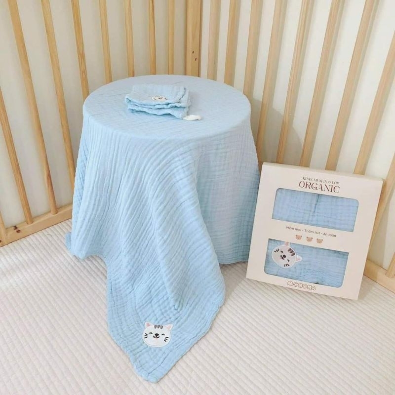 Khăn xô Muslin Monona cao cấp 6 lớp kích thước 100x110cm mã MNN038