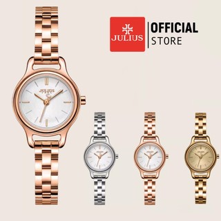 Julius official | đồng hồ nữ julius nữ ja-1409 dây thép - size 23