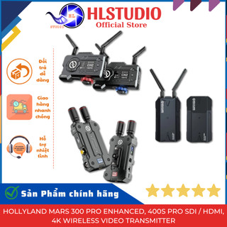 Bộ phát video không dây 4k hollyland mars 300 pro, 400s pro sdi/hdmi, 4k wireless video transmitter hl studio