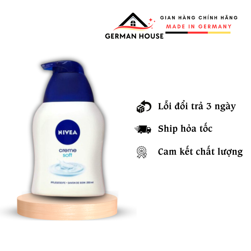 Nước rửa tay Nivea Creme Soft - Hàng Đức - German House