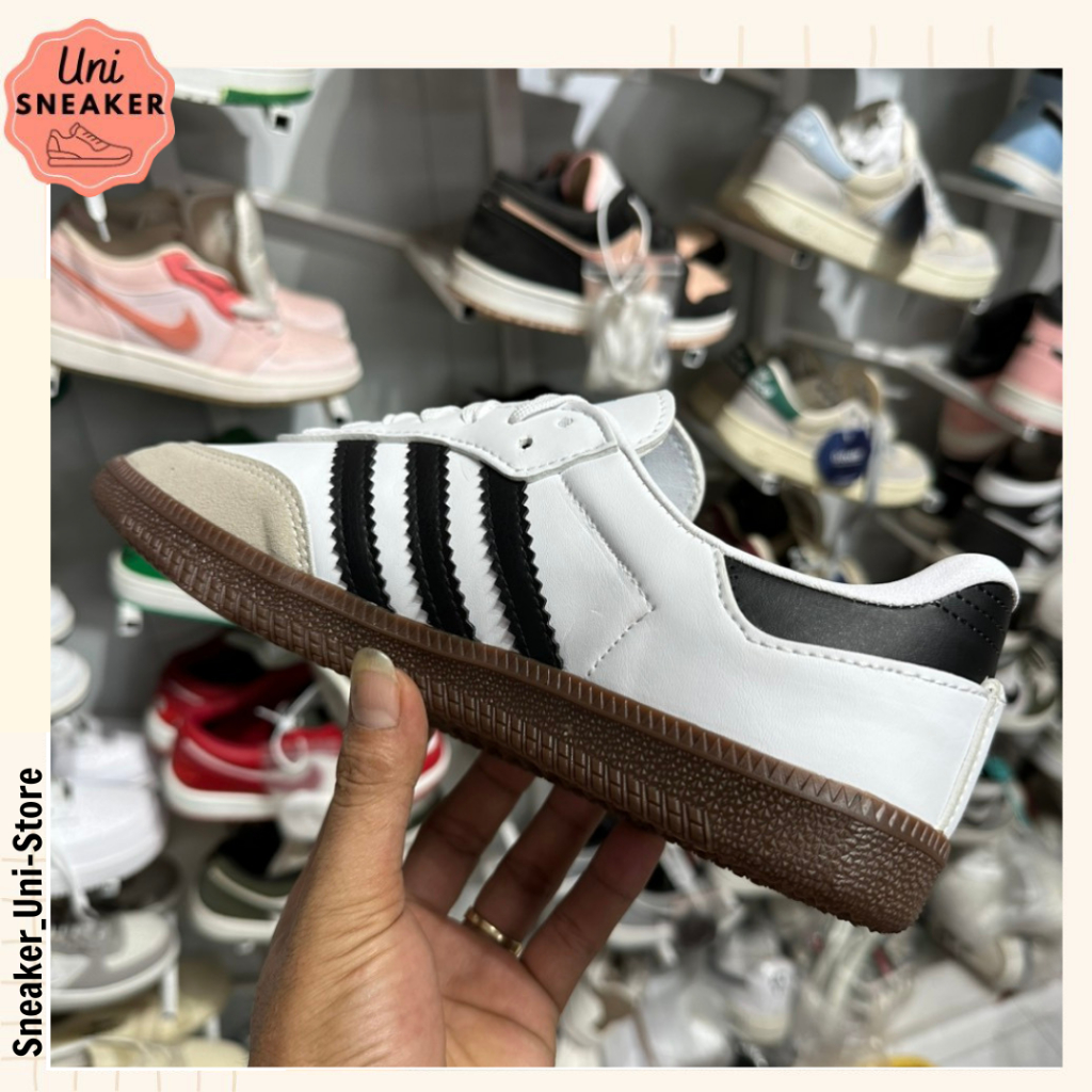 Giày_Adidas Samba Low Nam Nữ, Giày_Adidas Samba White Black Classic Bản Cao Cấp Full Bill Box