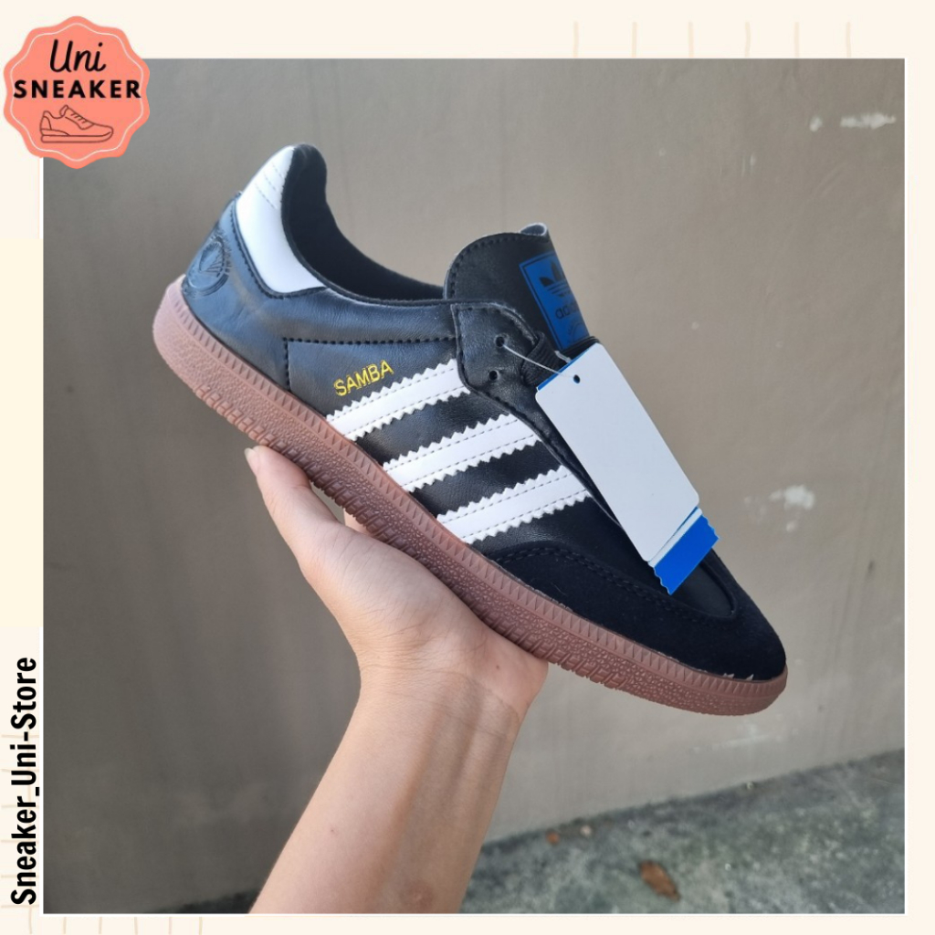Giày_Adidas Samba Low Nam Nữ, Giày_Adidas Samba White Black Classic Bản Cao Cấp Full Bill Box