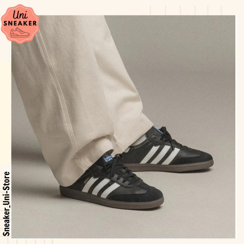Giày_Adidas Samba Low Nam Nữ, Giày_Adidas Samba White Black Classic Bản Cao Cấp Full Bill Box