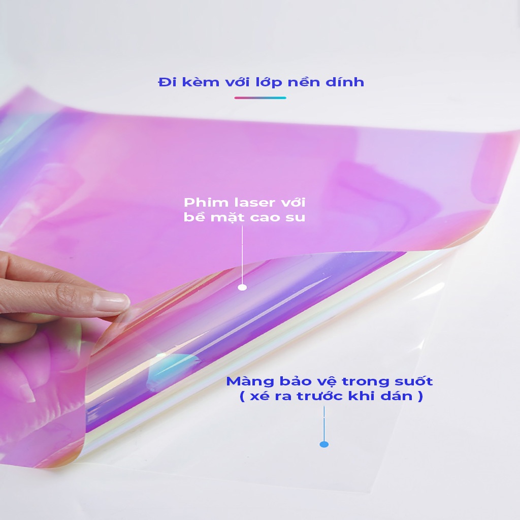 Tấm Lớn Hologram Film Tạo Hiệu Ứng Cho Resin Handmade Bắt Mắt