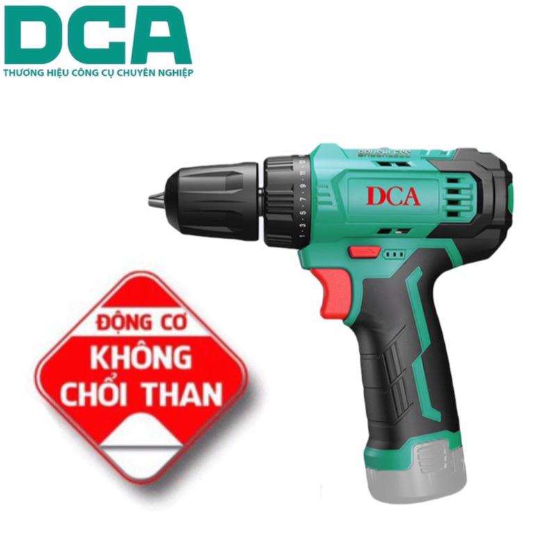 DCA  MÁY KHOAN KHÔNG CHỔI THAN DÙNG PIN ADJZ23-10Z