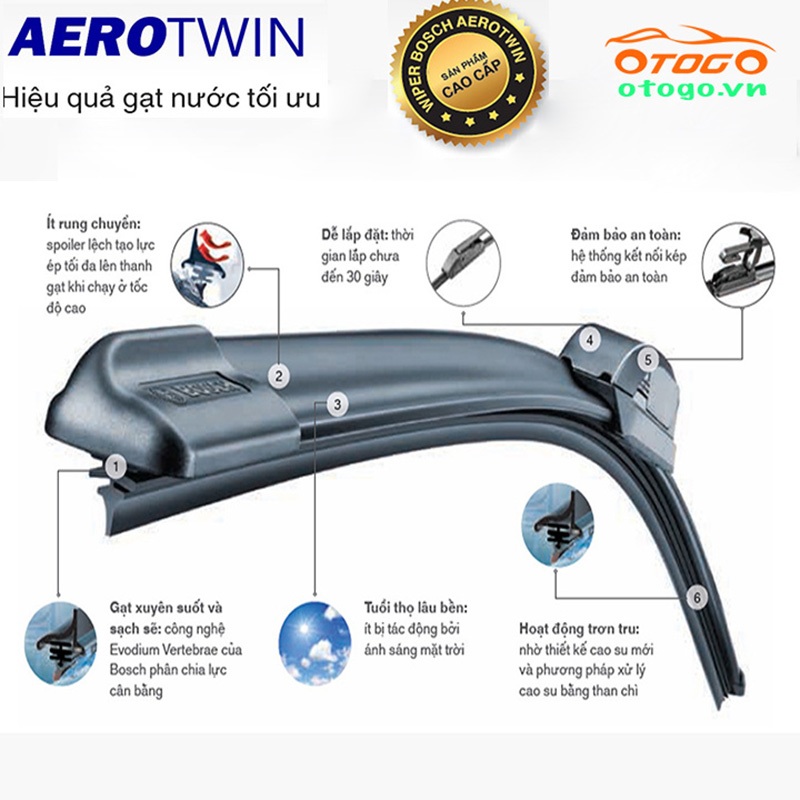 Gạt Mưa BOSCH Chính Hãng Cho VinFast VF8