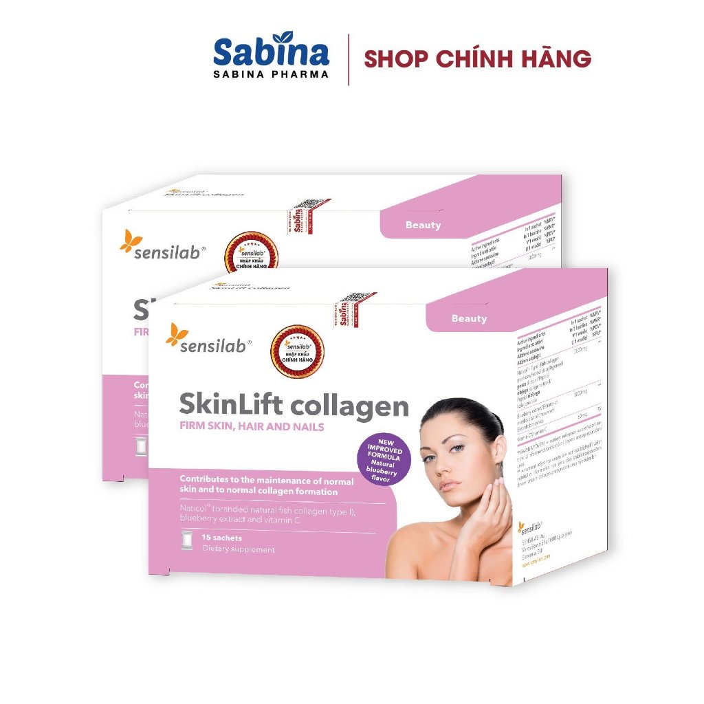 Chính Hãng: Combo 2 hộp Skinlift Collagen - Hỗ trợ làm đẹp da, chống lão hóa