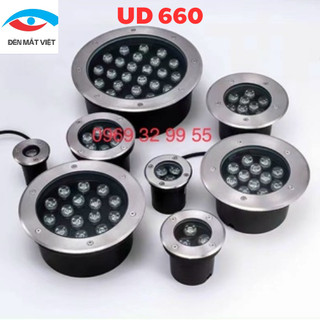 [CHÍNH HÃNG] Đèn LED Âm Đất 6W MV-UD660 220V IP 68 Mặt INOX 304 Kính Cường Lực Trắng Vàng Đổi  Mầu Bảo Hành 12 Th