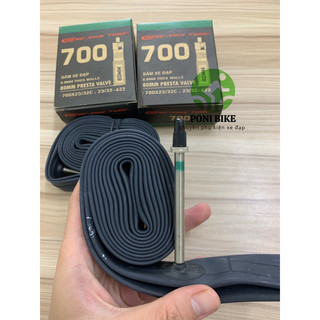Ruột xe đạp fixedgear niền cao 4-6phân - săm chengshin 700x23/32c van nhỏ fv 80mm