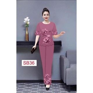 ĐỒ BỘ CHẤT LỤA PHÁP dành cho mẹ trung niên cao cấp