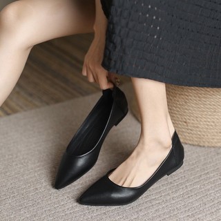 Giày búp bê nữ da mềm êm chân mã B22