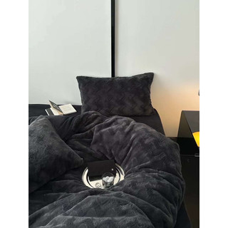 Bộ chăn ga gối nỉ lông thỏ cao cấp sang chảnh shinbedding